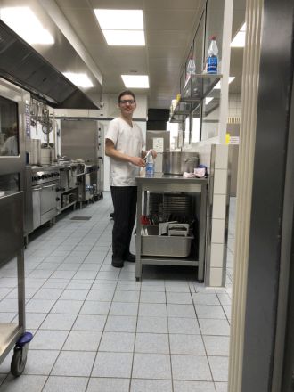 Christian Blasig in der Küche